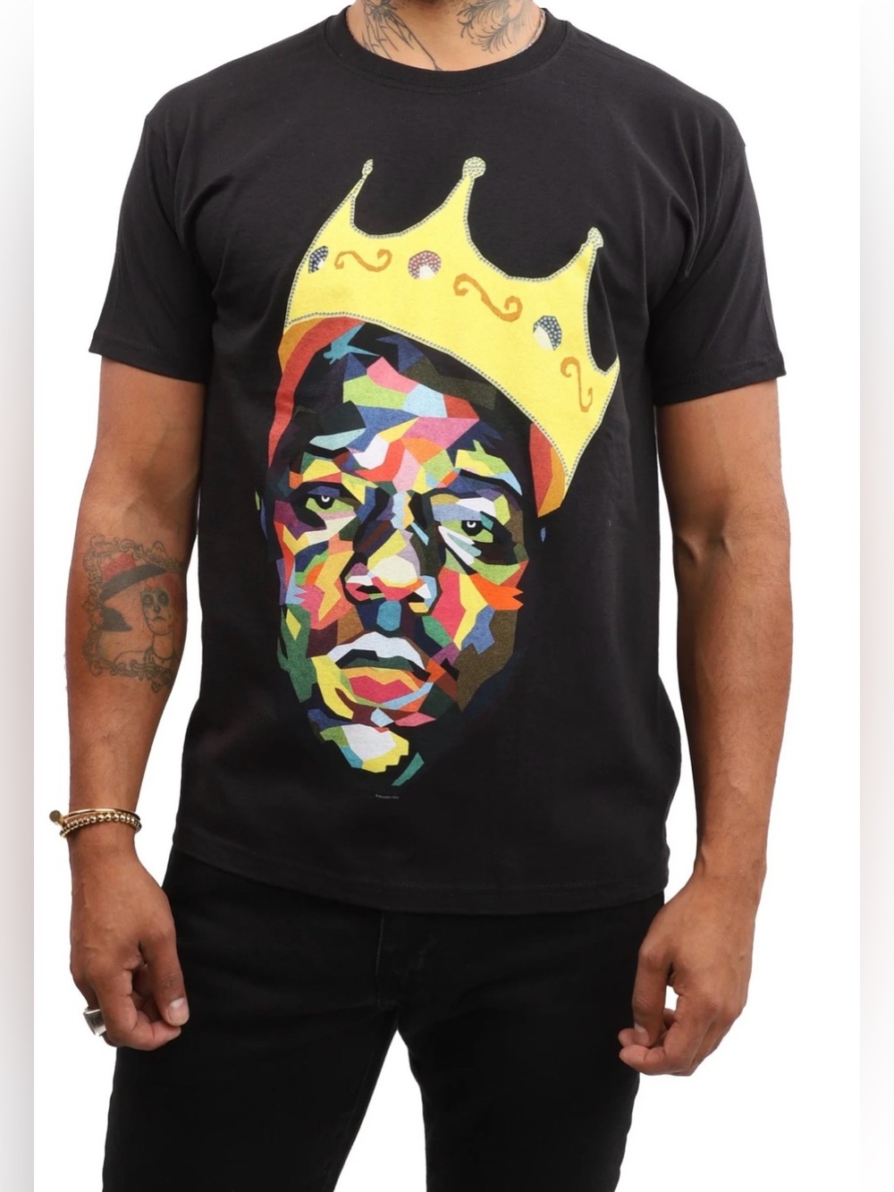 The Notorious B.I.G. Graphic “Crown” Band Tee | Black |  Size Small